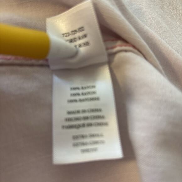 Rails Ingrid Raw Hem Button Down Shirt Pink Blush Acid Wash XS Long Sleeve Rayon - Picture 7 of 8